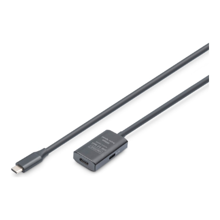 DIGITUS DA-73108 – aktiivne USB 3.2 Gen 1 pikenduskaabel, 5 Gbit/s, USB-C–USB-C