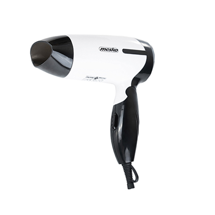 Mesko MS 2262 – 1 000 W föön, 2 temperatuurirežiimi, must/valge