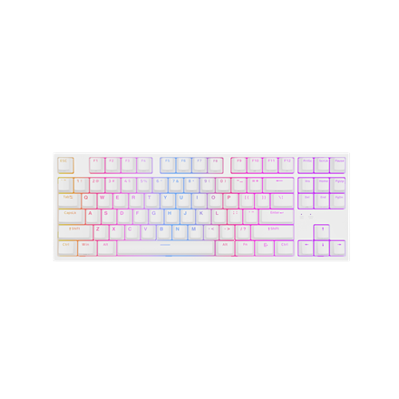 Genesis THOR 404 TKL Mechanical Gaming Keyboard Wired US Gateron Yellow Pro White RGB