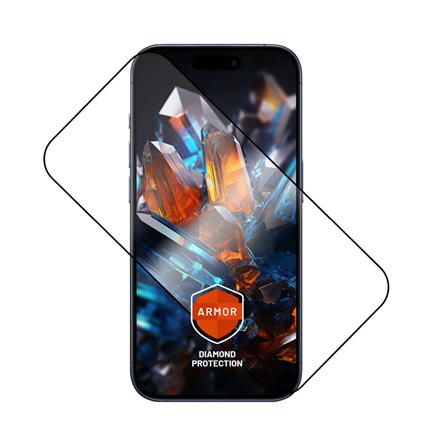 Fixed Armor FIXGA2-1602-BK – must karastatud klaasist ekraanikaitse Apple iPhone 17 Pro telefonile, tolmueemaldusaplikaatori ja AR-kattega