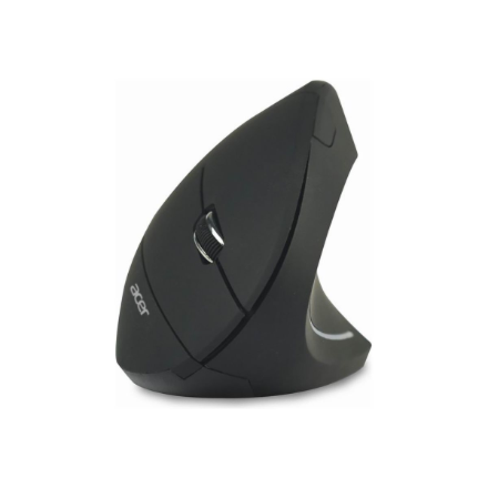 Acer Vertical Ergonomic Mouse, Retail pack Wireless 2.4 GHz Black