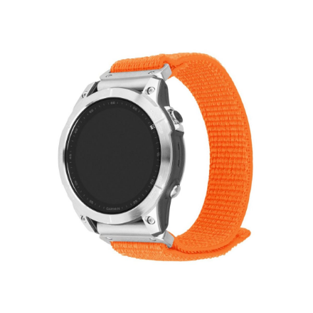 FIXED Sporty FIXNST2-QF26MM-OR – nailonist kellarihm, Garmin QuickFit 26 mm, Garmin watches, 160–210 mm, oranž