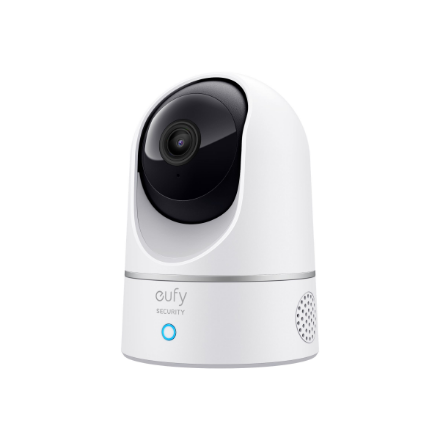 Eufy Indoor Cam 2K Pan & Tilt T8410322 – siseruumi turvakaamera laua- või laekinnitusega, H.265/H.264, SD kuni 128 GB