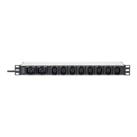 DIGITUS DN-95427 – 10 pistikupesaga alumiiniumist rack-PDU IEC C20 sisendiga