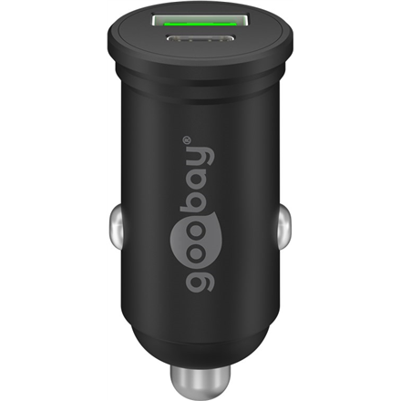 Goobay 61739 – kahe USB-pordiga USB-C PD autokiirlaadija, 45 W