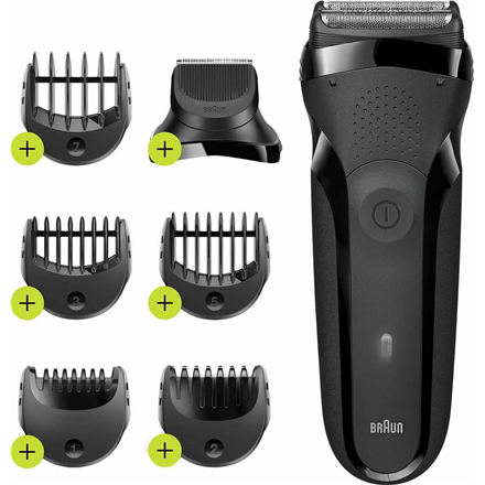 Braun Series 3 300BT – akutoitega elektripardel, kuni 30 min, NiMH, must