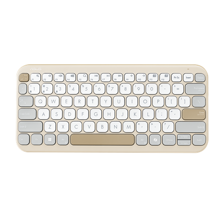 Asus Marshmallow KW100 Keyboard Wireless US International Oat Milk
