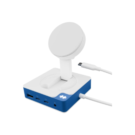Hyper HyperDrive Flex MagCharge HD8100BUGL – USB-C jaotur 1× HDMI-ga, valge/sinine