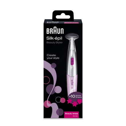 Braun SilkFinish FG1100 – täppistrimmer, 1 võimsusaste, AAA, roosa
