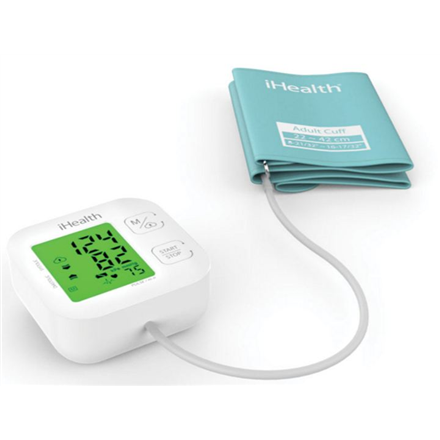 iHealth Track KN-550BT valge/sinine Vererõhu mõõtmine (süstoolne ja diastoolne), Pulsi mõõtmine 4 Juhtmevaba Bluetooth ühendus Automaatne Kaal 438 g
