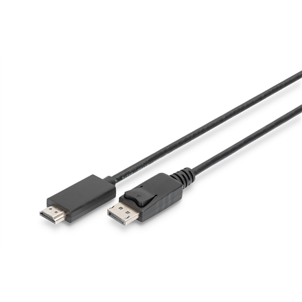 DIGITUS – DisplayPort–HDMI Type-A-adapterkaabel, 2 m