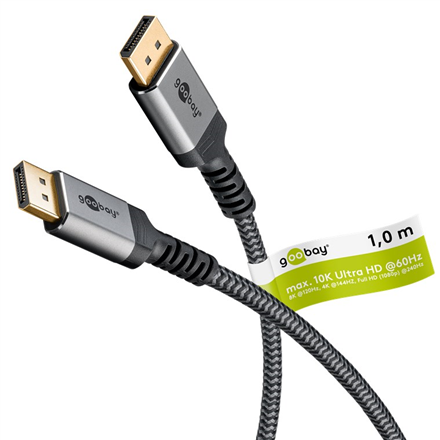 Goobay DisplayPort Cable 2.0/2.1, 54 Gbit/s 75679 DisplayPort to DisplayPort