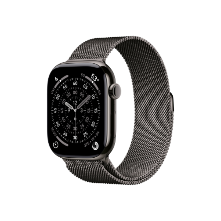 Apple Watch Series 11 MFD44ET/A – GPS-nutikell LTPO3 OLED Retina ekraaniga, kiltkivivärvi titaan