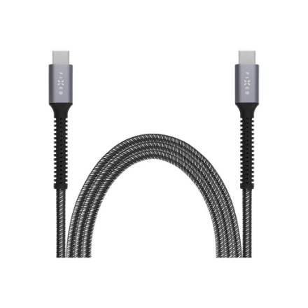 FIXED Armor FIXDA-CC12-GR – USB-C–USB-C kaabel, 1.2 m, 240 W, hall