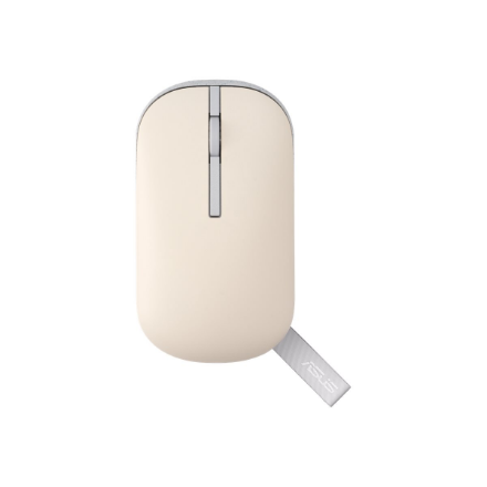 Asus Marshmallow Mouse MD100 Mouse 2.4 GHz, Bluetooth Beige