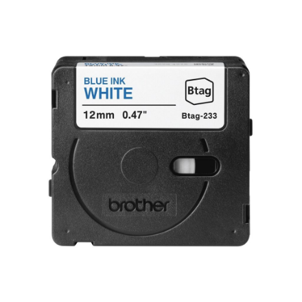 Brother BTAG-233 – Btag etiketilint, sinine kiri valge taustal