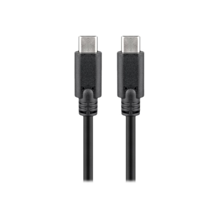 Goobay 66508 – USB-C SuperSpeed andme- ja laadimiskaabel, 2 m, must
