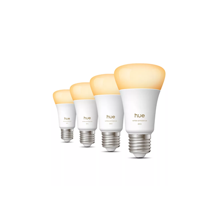 Philips Hue WA 810 A60 4P EU E27 6 W Warm to cool white light Bluetooth and Zigbee