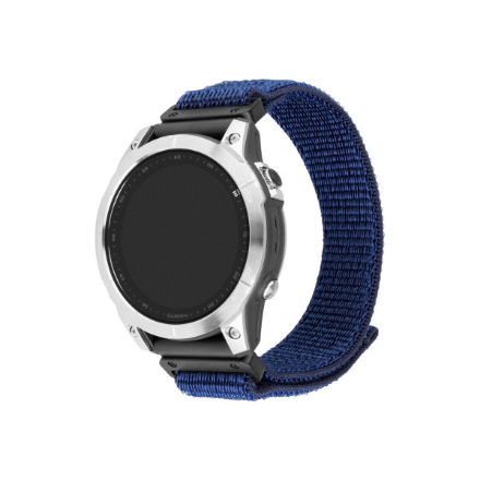 Fixed Sporty nailonrihm Garmin QuickFit 22 mm jaoks, 160–210 mm, tumesinine