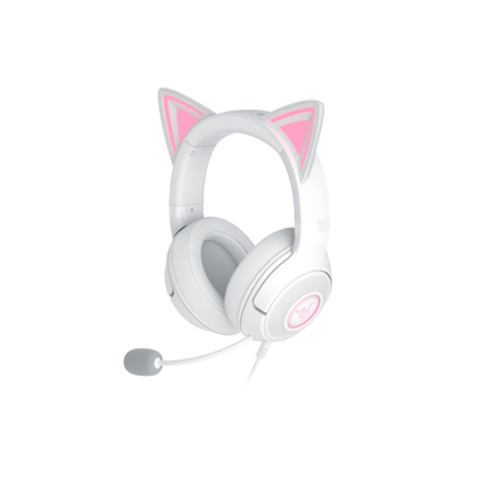 Razer Kraken Kitty V2 RZ04-04730600-R3M1 – juhtmega kõrvu kattev peakomplekt kassikõrvadega