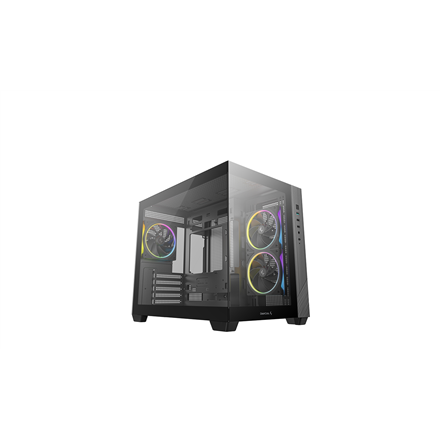 Deepcool Case CG330 3F Black Micro ATX