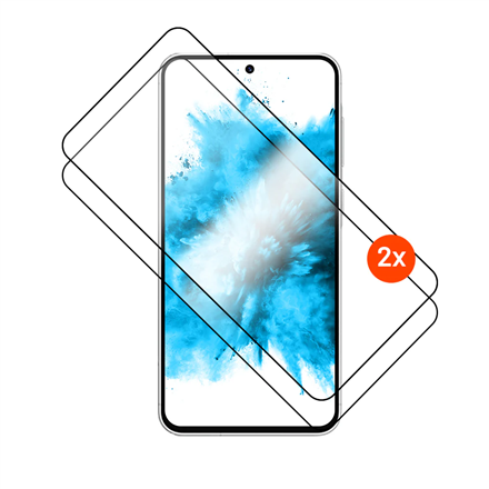 FIXED Full Cover FIXGFADA-1703-BK – 2 täiskattega 2.5D karastatud klaasist ekraanikaitset koos aplikaatoriga Samsung Galaxy A57 5G-le, mustad