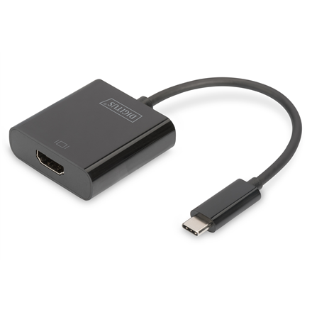 DIGITUS DA-70852 – 0,15 m USB-C–HDMI-adapter, must