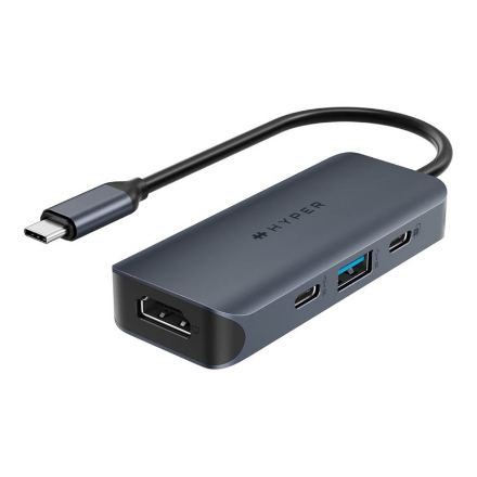 Hyper HyperDrive Next HD4001GL – 4-pordine USB-C jaotur 1× HDMI-ga