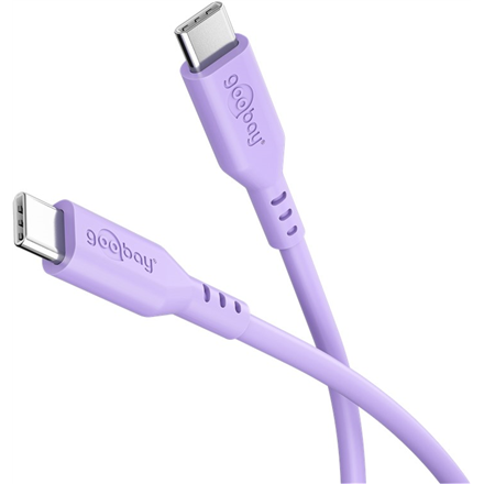 Goobay 77745 – laadimis- ja andmekaabel, USB-C–USB-C, silikoonkate