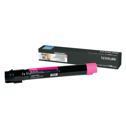 Lexmark X950X2MG – eriti suure mahutavusega toonerikassett, 22K, magenta, mudelitele X95x