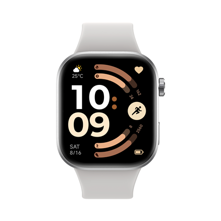 Xiaomi Redmi Watch 6 BHR08CUGL – AMOLED-nutikell, GPS, 2,07-tolline ekraan, veekindel, hõbehall