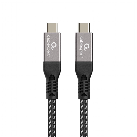 Cablexpert CCBP-USB4-CMCM240-1.5M – punutud USB4 USB-C–USB-C kaabel, 40 Gbps, 240 W, 1.5 m