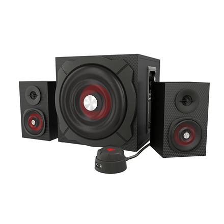 Genesis Helium 610BT Bluetooth punane/must (GENESIS Helium 610BT arvutikõlarid, juhtmega, Bluetooth, mustad)