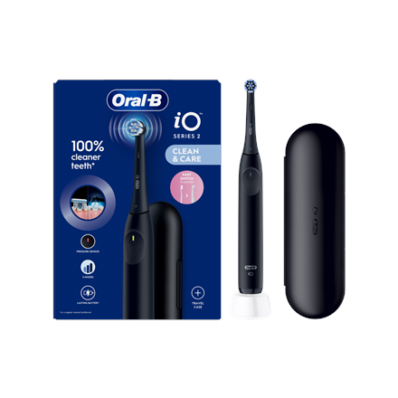 Oral-B Electric Toothbrush iO2i Rechargeable For adults Number of brush heads included 1 Number of teeth brushing modes 3 Night Black