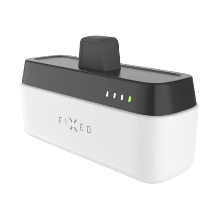 FIXED Zen 5 Plug-in FIXZEN-5PL-WH – 5000 mAh pistikuga akupank, USB-C 5 V/3 A, 9 V/2.22 A, 12 V/1.67 A, kuni 20 W, valge