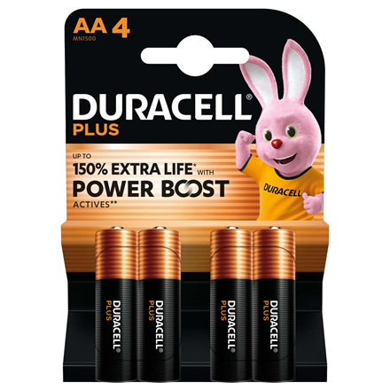 Duracell Plus Boost MN1500 BL4 AA 4 pc(s)