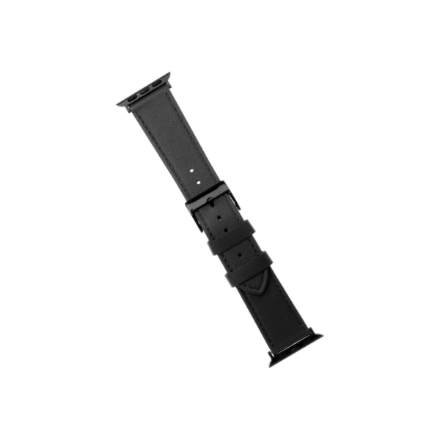 FIXED FIXLST-434-BK – nahast kellarihm, 42/44/45/46/49 mm, Apple Watch, must