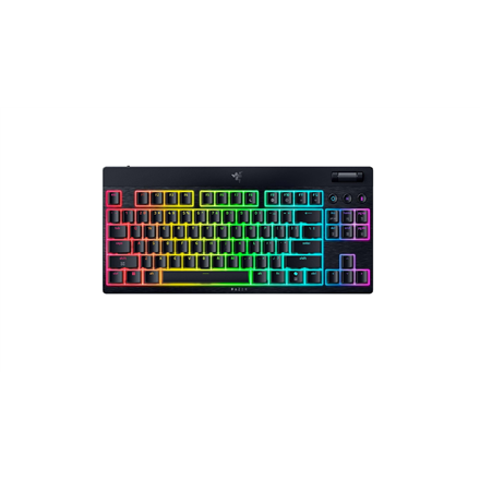 Razer BlackWidow V4 Low-Profile HyperSpeed Keyboard Wireless US Bluetooth Green Switches Black