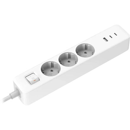 Xiaomi 20W 2C1A BHR07UKEU – 20 W pikendusjuhe 3 ELi pistikupesa, 2 USB-C- ja 1 USB-A-pordiga