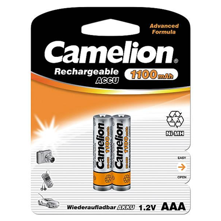 Camelion AAA/HR03 1100 mAh Rechargeable Batteries Ni-MH 2 pc(s)