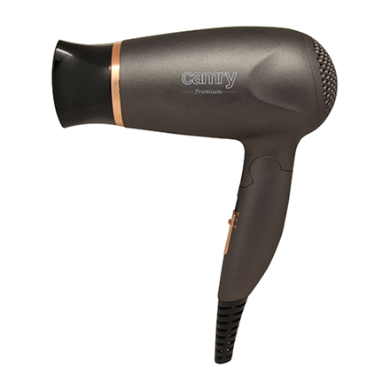 Camry CR 2261 – 1400 W föön, 2 temperatuuriseadet, metallhall/kuldne