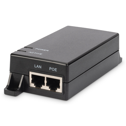 DIGITUS DN-95102-1 – Gigabit Ethernet PoE injektor, 10/100/1000 Mbit/s, 1 × RJ45