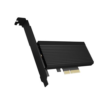 ICY BOX IB-PCI208-HS – PCIe x4 adapter 1 HDD-le või SSD-le, must
