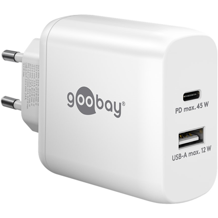 Goobay 65412 – 45 W kahe USB-C-pordiga PD-kiirlaadija