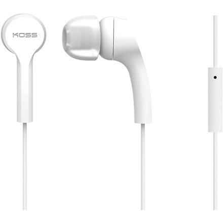 Koss Headphones KEB9iW Wired In-ear Microphone White