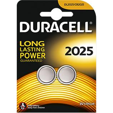 Duracell Button Cells DL2025 Lithium 2 pc(s)