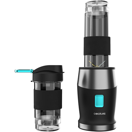 Cecotec Power Titanium 900 ProGo – 900 W smuutiblender 2 × 0,57 l kannuga ja jääpurustusega, must