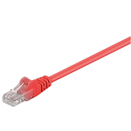 Goobay CAT 5e patch cable, U/UTP, Red, 10 m 68349
