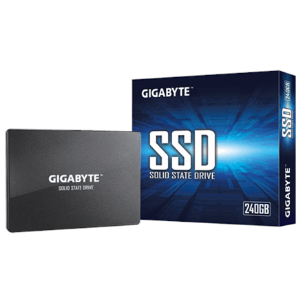 Gigabyte GP-GSTFS31240GNTD 240 GB SSD form factor 2.5-inch Solid-state drive interface SATA Read speed 500 MB/s Write speed 420 MB/s