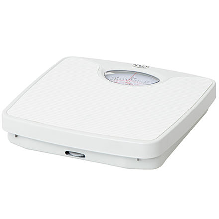 Adler AD 8151w – mehaaniline vannitoakaal, kuni 130 kg, 1 kg jaotus, valge
